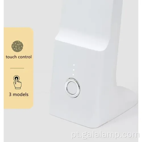 Brilho ajustável Luz de mesa LED dobrável com carregamento